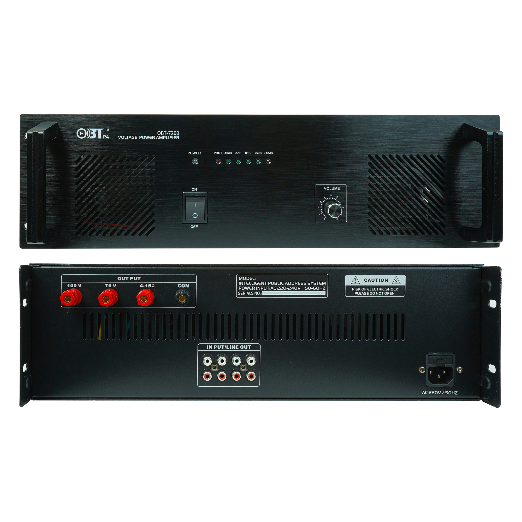 純后級定壓功放 OBT-7200