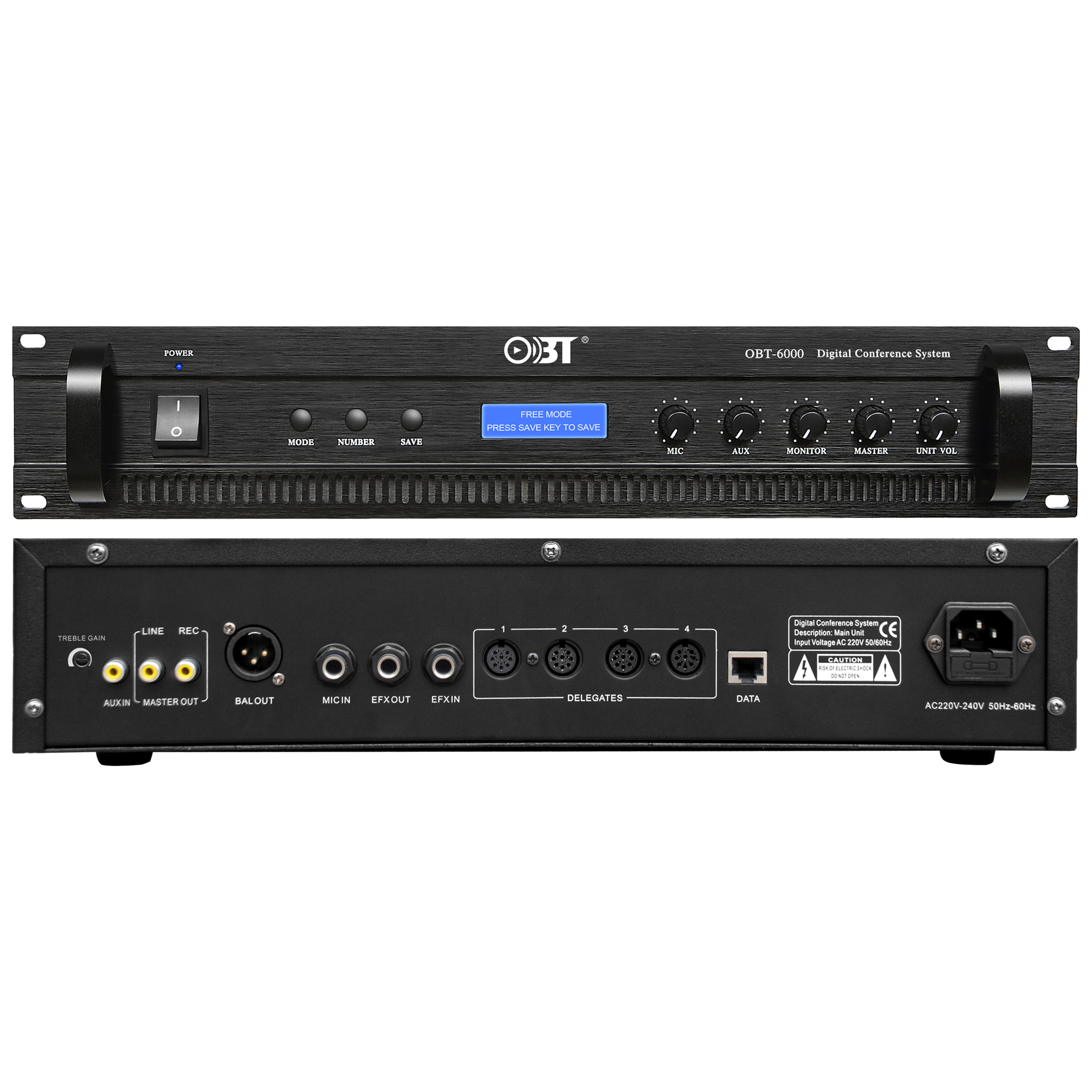 數(shù)顯會(huì)議討論主控機(jī) OBT-6000